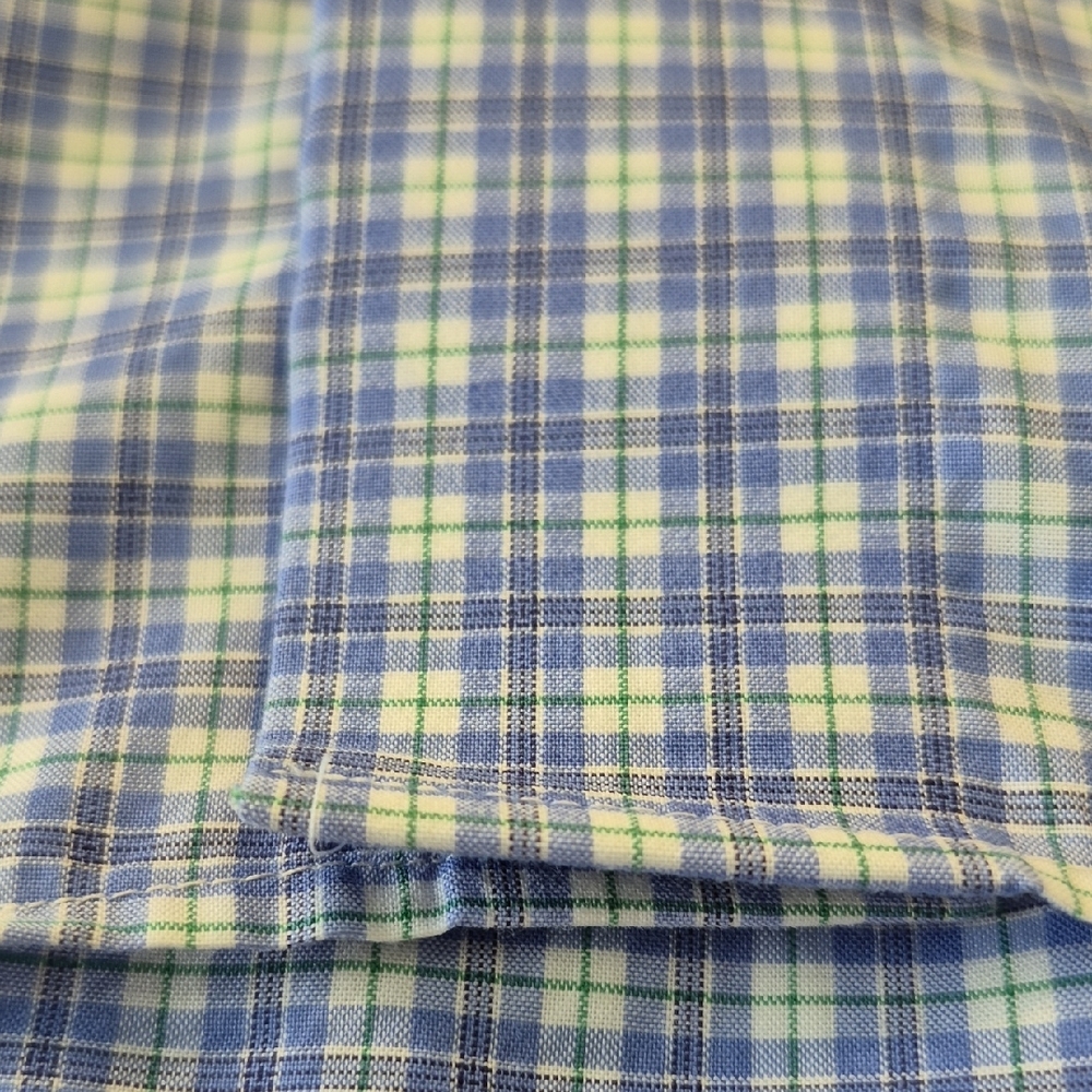 Lorenzo Uomo Long Sleeve Trim Fit Blue Button Down Mens Shirt. Size 34-35. NWOT - Picture 8 of 16